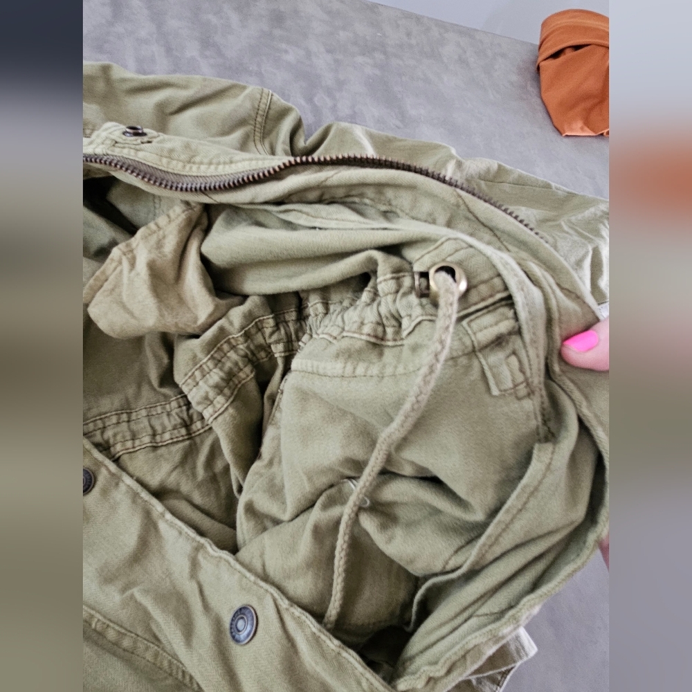 Free People Cargo Jacket In Olive Green Brand New With Tags - Picture 6 of 7